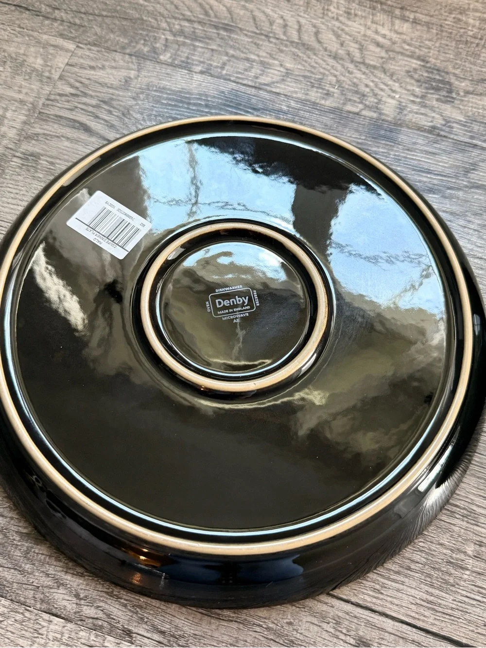 Denby Grey Speckle Glazed Dinner Plate - Grey
